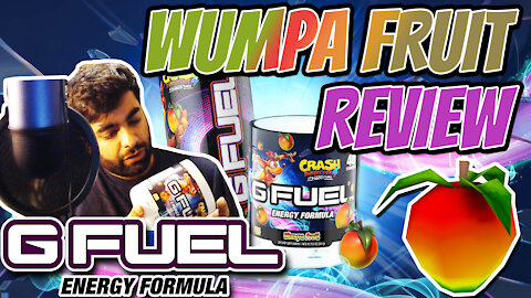 NEW GFuel Crash Bandicoot Wumpa Fruit Tub Review - First Impressions of GFuel Wumpa Fruit Taste Test