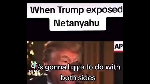 Trump Speaks About Netanyahu