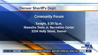 Denver Sheriff holds community forum