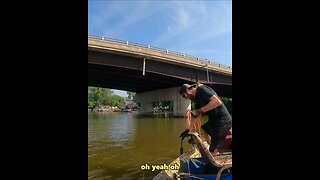 GIANT MAGNET Hauling Two Anchors at Once While Magnet Fishing! #magnetfishing #shorts