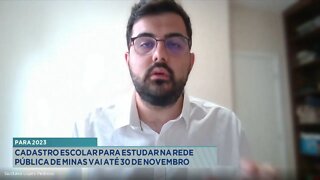 Para 2023: Cadastro Escolar para Estudar na Rede Pública de Minas vai até 30 de novembro.