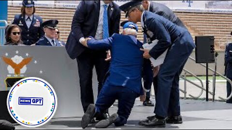 Biden 'fine' following fall on stage at Air Force Academy graduation