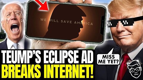 TRUMP'S HYSTERICAL 2024 ECLIPSE MEME BREAKS INTERNET, LIBS HAVE UNHINGED HISSY-FIT MELT-DOWN 🤣