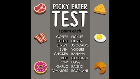 Picky Eater Test [GMG Originals]