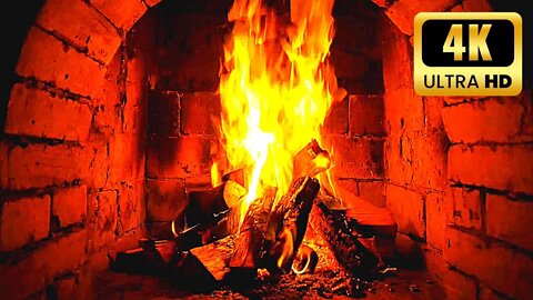 GREATEST FIREPLACE 4K 🔥 Crackling Fire Sounds & Amazing Fireplace Ambience 🔥 Burning Fireplace