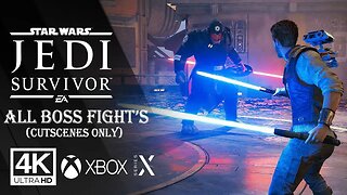 STAR WARS JEDI: SURVIVAL - All Boss Fight's (Cutscenes Only) XBOX SERIES X ✔️🎮4K 🎵ᵁᴴᴰ