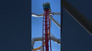 Silver Bullet cobra roll at Knott’s Berry Farm #knottsberryfarm #silverbullet #coaster