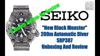 Modern Legend! | Seiko New Black Monster 200m Automatic Diver SRP307 6 Month Follow Up Review