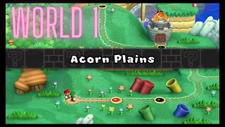 New Super Mario Bros. U Deluxe - World 1 - Daddioboy and Harveman Explore Acorn Plains