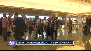 Busy travel weekend at the Boise Airport