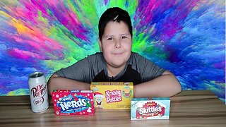 ASMR Mukbang Nerds, Skittles, Kraby Patties & Dr Pepper