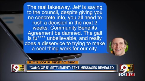 'Gang of 5' text messages revealed