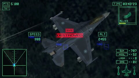 Ace Combat X Skies of Deception: Mission 11 (9B in game): Hard Difficulty - No Commentary