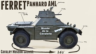 Ferret Armored Car Panhard AML - Walkaround - Cavalry Museum Saumur.