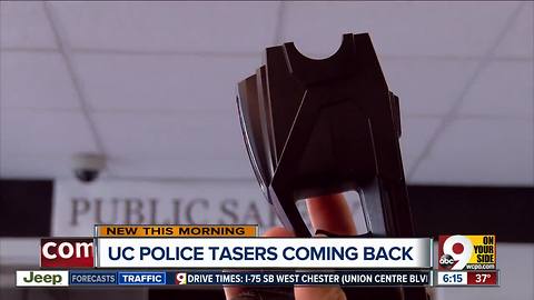 Tasers are back at the University of Cincinnati Police Department