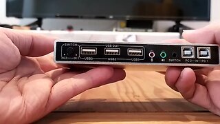 DisplayPort HDMI Dual Monitor KVM Switch