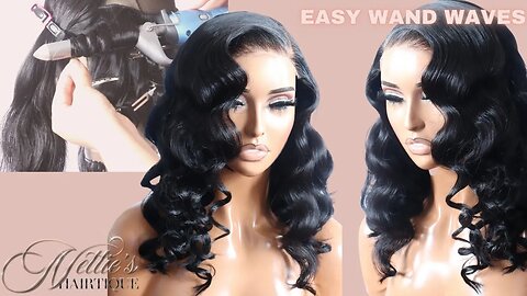HOW I DO EASY WAND WAVES ON CLIENTS WIGS| WIG STYLING 2023