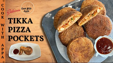 Tikka Pizza Pockets / Chicken Pockets / Chicken Break Pockets #deliciouschicken #homemade #viral