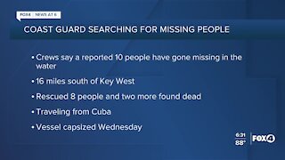 Coast Guard searching for 10 people missing in the water near Key West