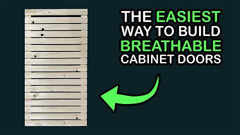 Easy DIY Slat Cabinet Doors #cargocamper