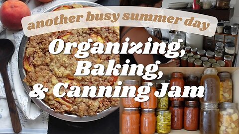 VLOG | Busy Mom GET IT ALL DONE | WATER BATH CANNING Peach Jam | Making Up Recipes for the Blog