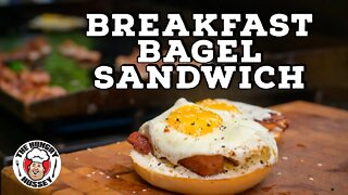 Breakfast Bagel Sandwich on the Blackstone Griddle | Blackstone Griddle Recipe