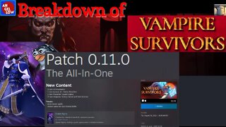 Breakdown of Vampire Survivors 0.11.0 "The All-In-One!" New Character Queen Sigma!