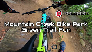MTB - Mountain Creek Bike Park NJ - Green Trail Fun on a Rainy Day - Polygon Siskiu T7