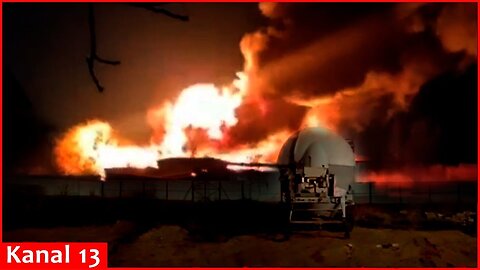 A fierce fire in Krasnodar region of Russia - a large number of equipment was involved in the area