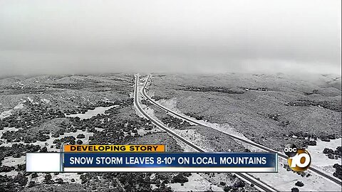 Mountain roads reopen after snow, but CHP expecting busy weekend