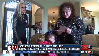 Shafter family meets their daughter's organ donor