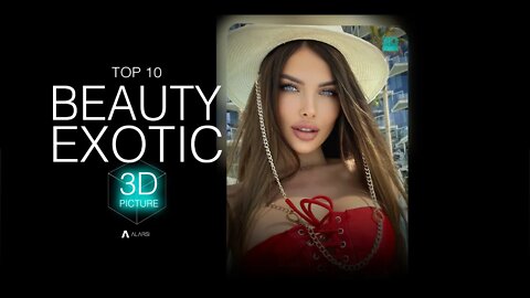 OLIVIA CASTA and EXOTIC BEAUTY 3D Picture [ 4K - 60 FPS ]