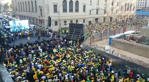 SOUTH AFRICA - Johannesburg - ANC CBD celebrations (videos) (F4q)