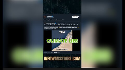 Everything The Climate Cult Says is a Lie - Alex Jones on X