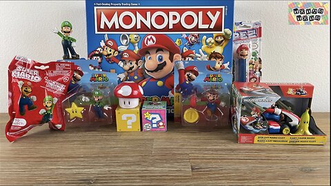 Super Mario Toy Collection Unboxing Review ASMR