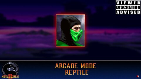 Mortal Kombat 2: Arcade Mode - Reptile