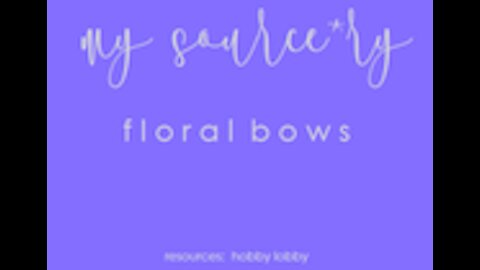 Floral Bow by My Source*ry