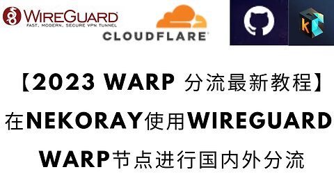 【2023Warp分流最新教程】在NekoRay使用WireGuard WARP节点进行国内外分流