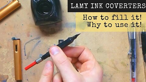 How and Why to Use a LAMY Ink Fountain Pen Converter / LAMY Safari and Al Star
