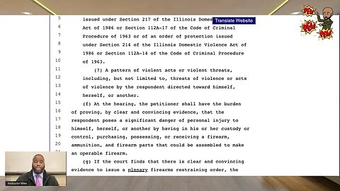 Amendments to IL HB 5855 now SB2226 (Part 1) - IL ￼Firearm Restraining Order (not law yet)