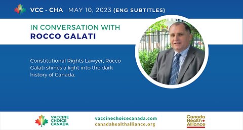 In Conversation with Rocco Galati May 10 ‘23