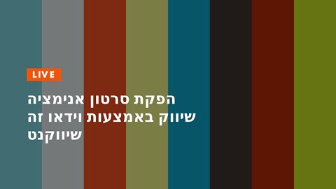 הפקת סרטון אנימציה שיווק באמצעות וידאו זה שיווקנט