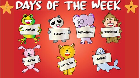 7 Days Of The Week Song! Sing Along Monday to Sunday