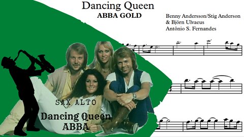 Dancing Queen - Abba Gold (Sheet Music) Sax Alto