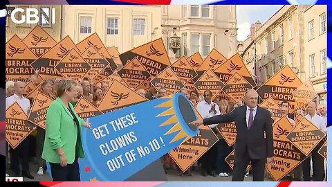 LibDems fire 'the CLOWNS' out of No.10 with victory stunt