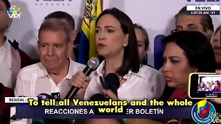 Venezuelan Opposition Leaders Maria Corina Machado and Edmundo González Declare Victory in the Presidential Election