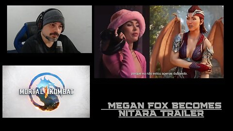 Mortal Kombat 1 | Official Megan Fox Becomes Nitara Trailer - Brazilian react