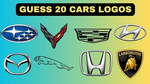 Guess the 20 car brand names by logo