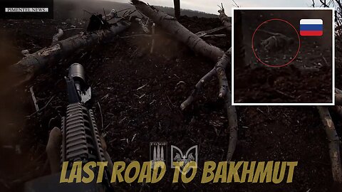 Ukrainian soldiers defending the last road to Bakhmut: Intense close combat footage