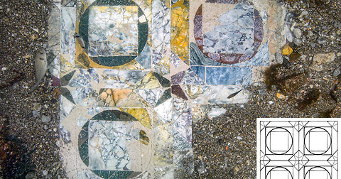Marvelous Marble Floor Discovered in Sunken Roman City of Baiae